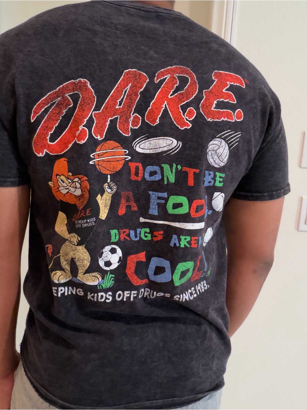 D.A.R.E. Short Sleeve Tee - Vintage Wash Gray - Picture 6 of 6